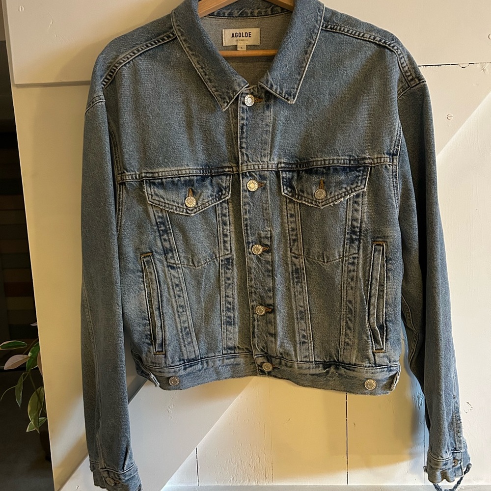 Agolde Shrunken Charli Denim Jacket - Picture 6 of 10